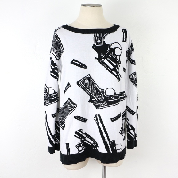 Betsey Johnson Sweaters - Betsey Johnson Gun Sweater Size M